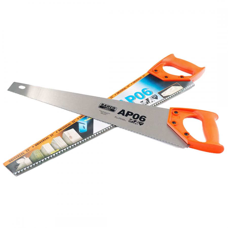 BAHCO 22" Universal Wood Hand Saw AP06 High Quality With Fileable Teeth